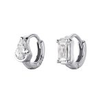 color: White gold (single) / Style: teardrop zircon