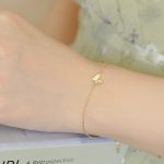 925 Sterling Silver Plated 18K Gold Butterfly Bracelet Super Flash Inlaid Zircon All-Match Stacked Elegant Design
