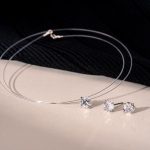 color: Zirconium White with Eight Heart and Eight Arrows / Style: Necklace: 6mm (45cm long)