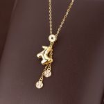 color: Immediately rich necklace / Style: GOLD