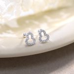 color: Hollow gourd stud earrings [silver]] / Style: Ear Pin