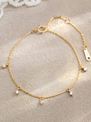 S925 sterling silver natural blue handkerchief bracelet women's light luxury simple bracelet commuter all-match mosang diamond hand jewelry wholesale