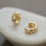 S925 Sterling Silver Plated 14K Gold Recommendation ~ Sparkling vintage Temperament Earrings Ear Buckle Fashionable Earrings HME