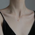 S925 Sterling Silver Plated 18K Gold Necklace New Ins Cold Style Simple Elegant Light Luxury Design Clavicle Chain