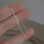 color: 14K Gold / size: 45cm adjustable (925 silver)