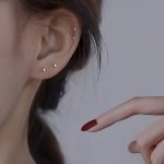 color: S925 Silver Plain Silver / size: 2MM pair (excluding ear plug)