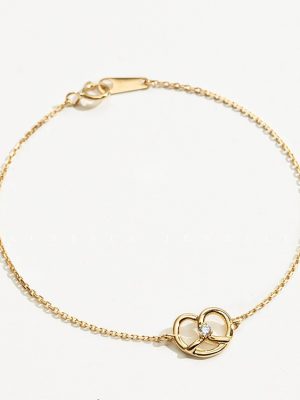 Happy Children's Fun Series S925 Silver Plated 18K Gold Zircon Cute Alkali Water Knot Bag Bracelet Female Children's Day Gift HME