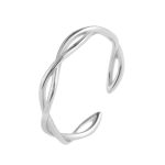 color: white gold / size: Opening adjustable
