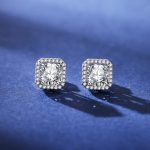 color: Sugar Earrings [White Gold]] / Style: Eight Star Eight Arrows Zircon