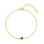 color: August [Middle Olive Green Zirconium]] / Style: GOLD