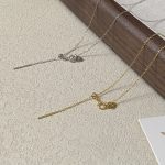 925 Silver Plated 18K Gold Pendant Universal Pin-type Pull-out Adjustable Chain Necklace Naked Chain Simple All-match