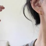 Classic S925 Sterling Silver Plated 18K Gold Minimalist Gap Circle Earrings Women's Ins Style Simple Ear Buckle
