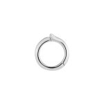 color: white gold / Style: 1.8mm thick inner diameter 7.5mm
