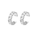 color: Hollow chain ear bone clip / Style: White gold (single pack)