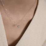 Direct S925 Sterling Silver Gold Plated Diamond Pendant Necklace Women's Light Luxury Simple Style Exquisite Collarbone Chain Ouni Na