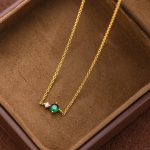color: May [Green Tip Crystal]] / Style: white gold
