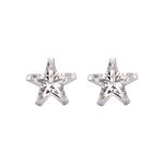 color: Star Stud Earrings [Silver]] / Style: 4mm