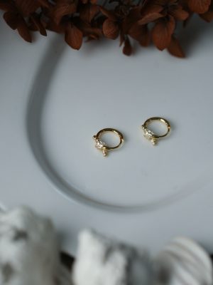 S925 Silver Plated 18K Gold Korean Style Ins Knot Ear Buckle Ear Ring Women's Light Luxury Earrings High-end Ear Accessories