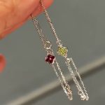 S925 Sterling Silver Platinum Plated Four-leaf Clover Flash Diamond Bracelet Women's Light Luxury High-end Minimalist Minimalist Fine Stacked Bracelet