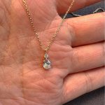 Cool Flash Drop Necklace S925 Silver Plated 18K Korean-style Ins Simple All-match Very Fine Clavicle Chain