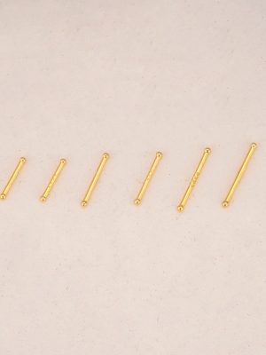 S925 Sterling Silver Simple Double-headed Mini Round Bead Ear Stick Simple Small Sleeping Free-picking Ear Holes for Men and Women Earrings