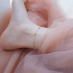 Japanese and Korean S925 Sterling Silver Plated 14K Gold Minimalist Footpiece Women's Summer Commuting Foot Versatile Footwear Trendy Design Ouni Na