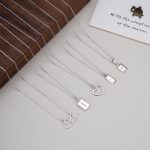 color: white gold / Style: Love Necklace
