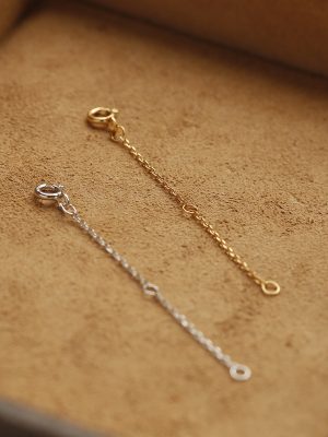 Rescue is not suitable ~ S925 silver gold plated bracelet necklace chain extension DIY extended HME