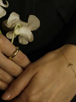 S925 Sterling Silver Plated 14K Gold Moon Star Bracelet Women's Simple Elegant Ins Cold Style Classic Super Flash Bracelet