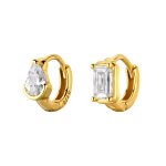 color: Gold (single) / Style: teardrop zircon