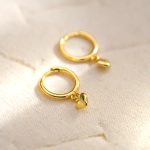 color: Gold Love Earrings