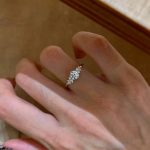 Little Red Riding Book ~ S925 Sterling Silver Berlin Love Letter Snowflake Super Flash Ring Women's Light Luxury Advanced ins Wind Ring