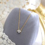 color: Gold Sugar Cube Necklace