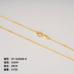 color: 0.08cm cross chain 40cm / Style: white gold