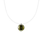 color: Zirconium medium olive green / Style: 6mm(45cm)