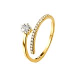 color: 14K Gold / size: Open Ring