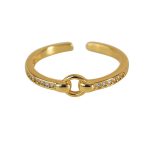 color: 14K Gold / size: Open Ring