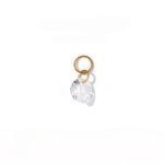 color: 18K Golden Round Stone Single
