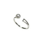 color: white gold / size: Open Ring