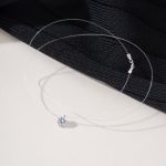 color: 8mm eight heart eight arrows zircon / Style: White gold 45cm