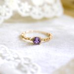color: Amethyst Ring / size: Metto 6