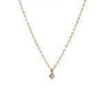 color: white drill / size: 14K Gold