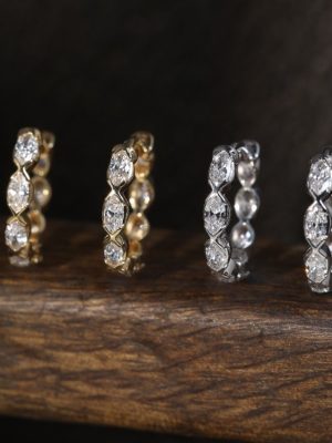 Extreme Daylight 925 Sterling Silver Plated 18K Gold Light Luxury Ear Ring Horse Eye Zircon Ear Buckle Full Ring High-grade Exquisite Cold Earrings