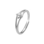 color: white gold / size: Opening adjustable