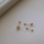 color: 3MM-18K gold pair (including screw plug)