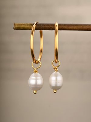 S925 Sterling Silver Natural Pearl Ear Buckle Women's French Retro Baroque Earrings Light Luxury Elegant Design Ear Jewelry