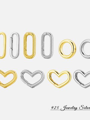 S 9.25 million can buckle DIY bracelet necklace jewelry connection buckle love square spring buckle twist smooth mechanical buckle