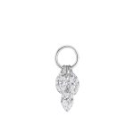 color: White gold hanging piece
