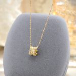 color: Gold-necklace (pendant + bare chain 40+3+3cm)