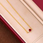 color: January [8# Red Corundum]] / Style: white gold